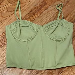 Green Edikted Corset Top